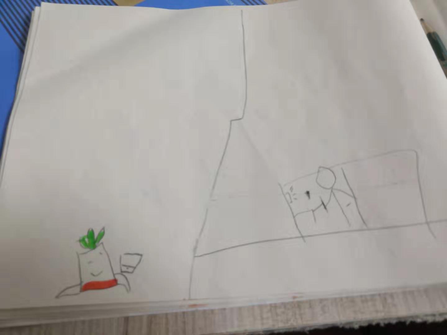 海盗船长给白萝卜打电话