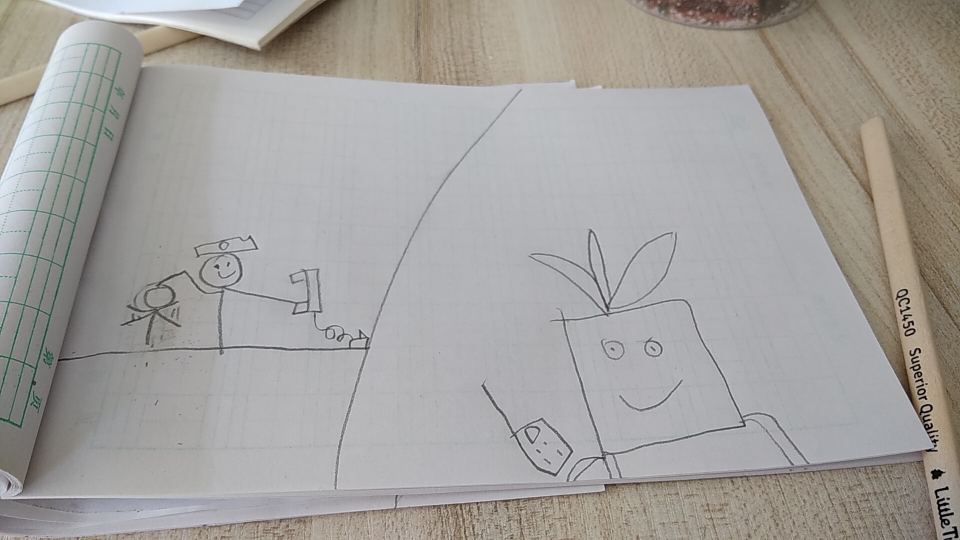 白萝卜与海盗船长僵尸通电话