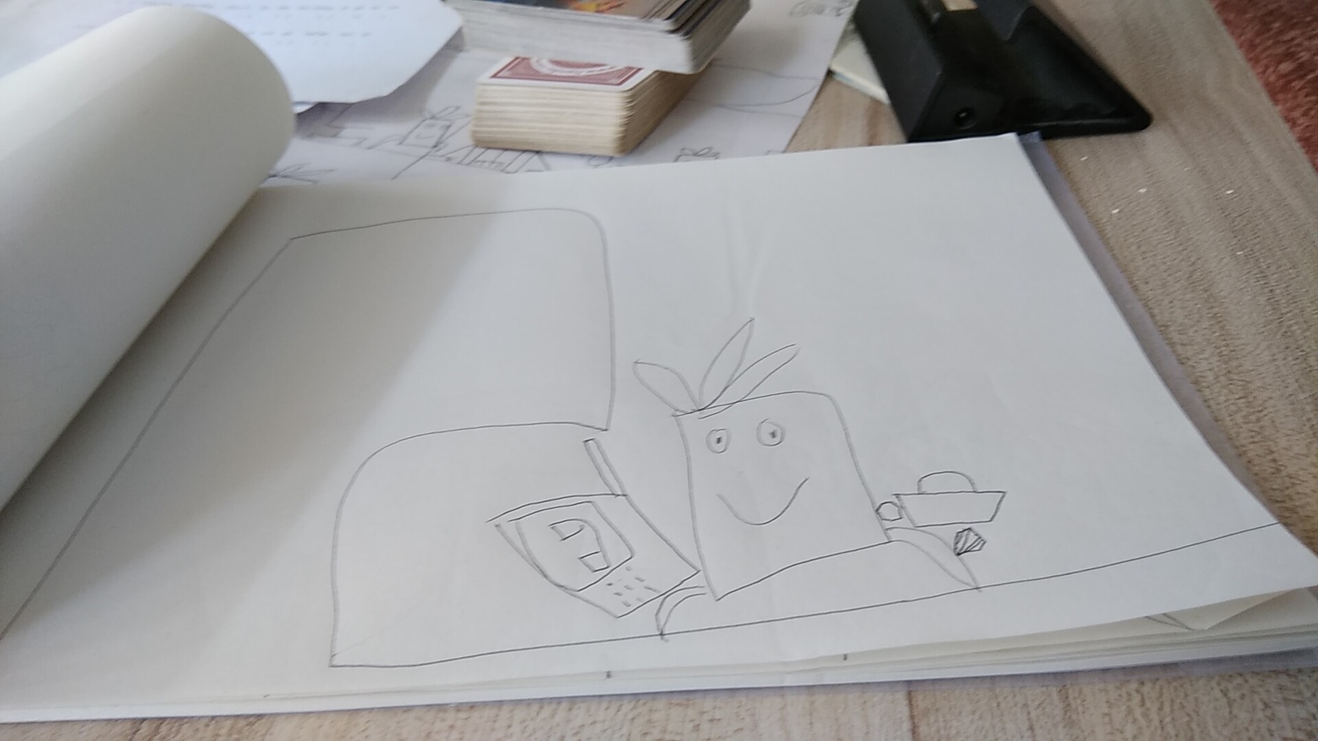 白萝卜给海盗船长打电话