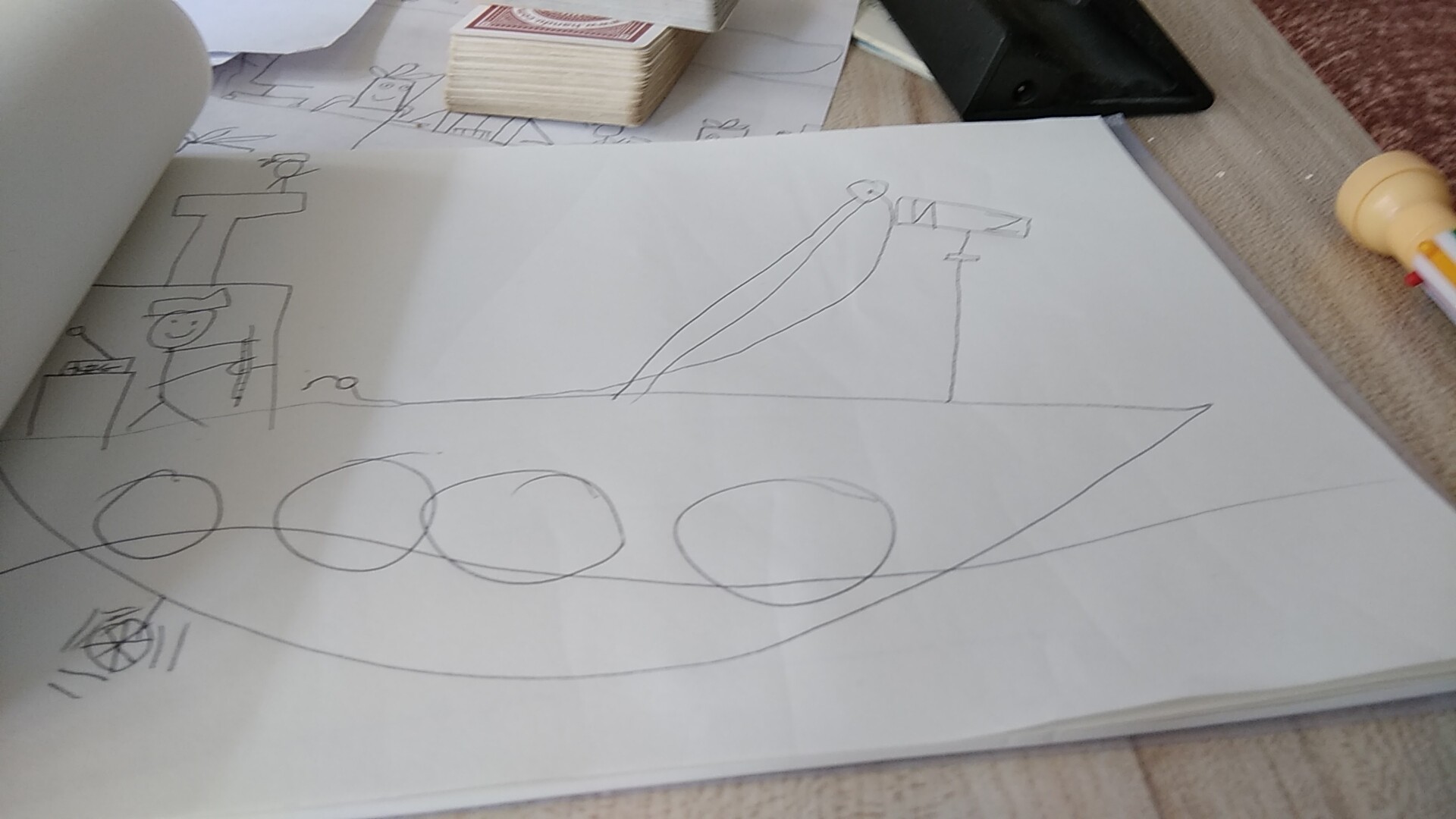 海盗船长僵尸在开船