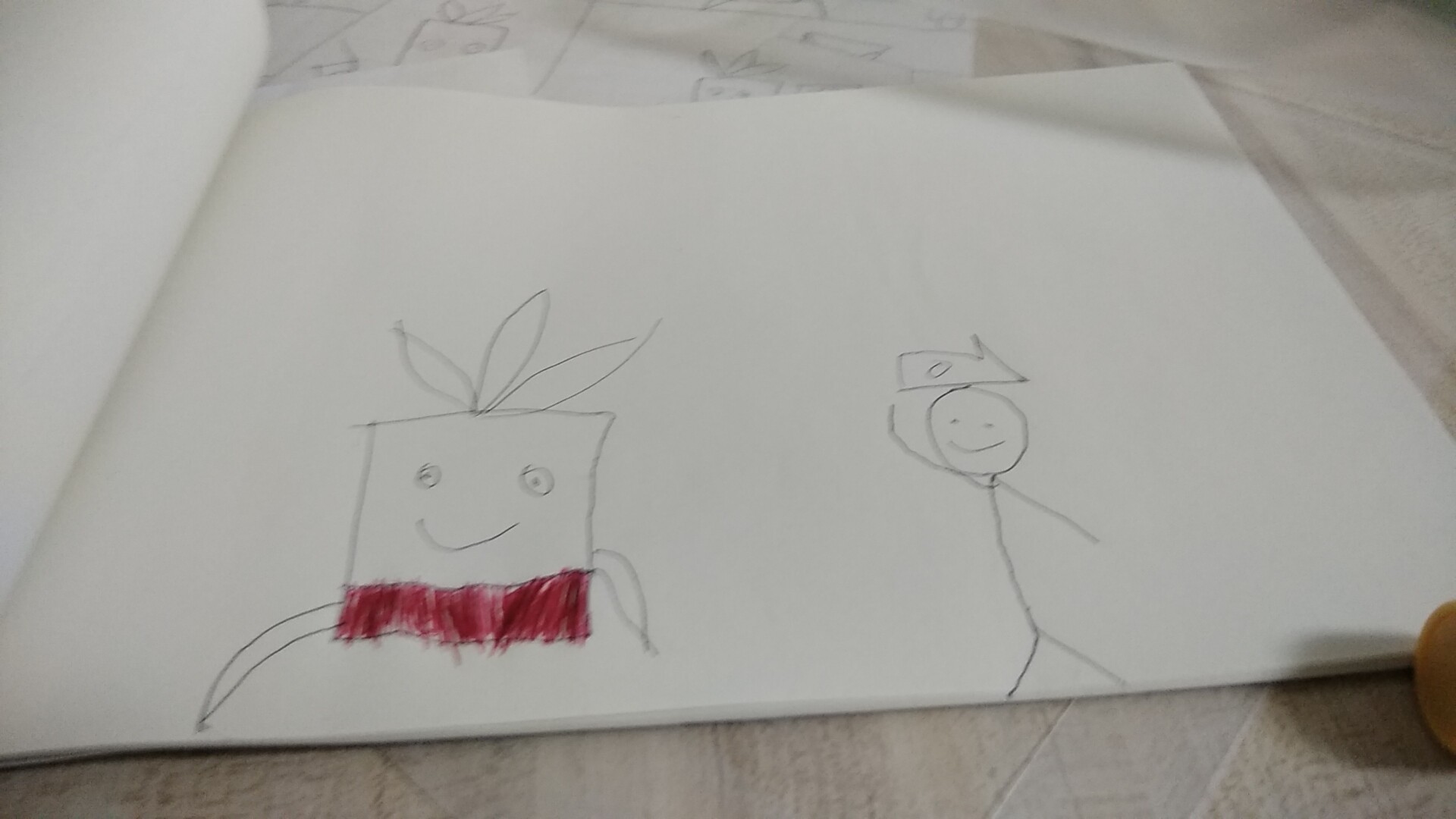 海盗船长僵尸与白萝卜分别